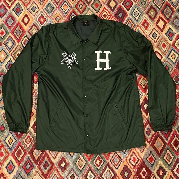HUF Other - HUF x Thrasher Dark Green Windbreaker Jacket - Size XXL